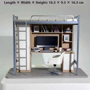 university dormitory bed model