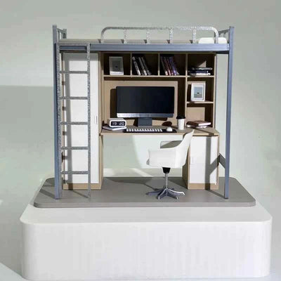 university dormitory bed model