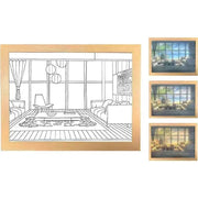 LED Mood Lamp Wall Art - 3 Color Change Modes Romantic Decorative Night Light for Bedroom, Living Room, and Parties