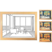 LED Mood Lamp Wall Art - 3 Color Change Modes Romantic Decorative Night Light for Bedroom, Living Room, and Parties