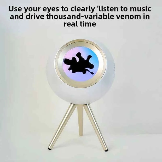 Magnetic Fluid Bluetooth Speaker with Decompressor, Fingertip Control, and Colorful Lighting Effects