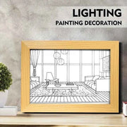 LED Mood Lamp Wall Art - 3 Color Change Modes Romantic Decorative Night Light for Bedroom, Living Room, and Parties