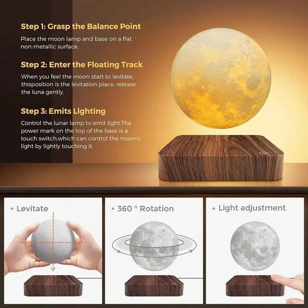 levitating moon lamp