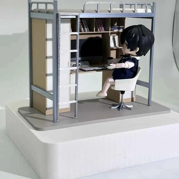 university dormitory bed model