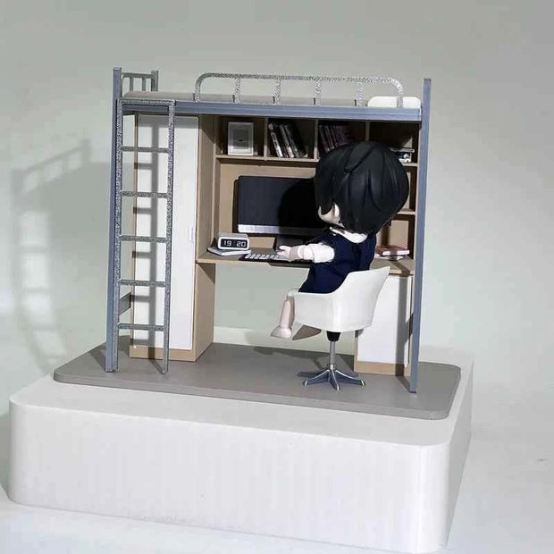 university dormitory bed model