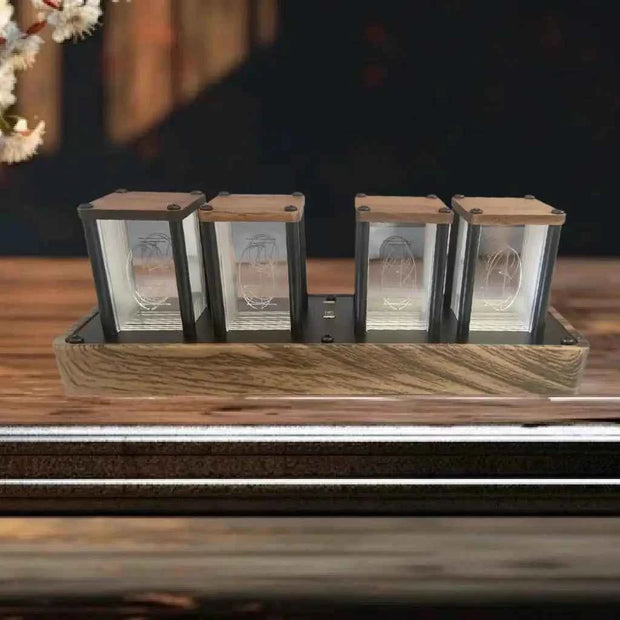 colorful nixie tube clock