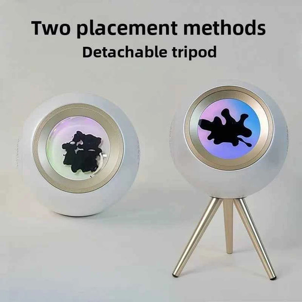 Magnetic Fluid Bluetooth Speaker with Decompressor, Fingertip Control, and Colorful Lighting Effects