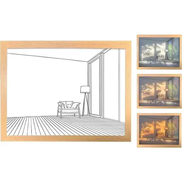 LED Mood Lamp Wall Art - 3 Color Change Modes Romantic Decorative Night Light for Bedroom, Living Room, and Parties