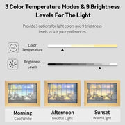 LED Mood Lamp Wall Art - 3 Color Change Modes Romantic Decorative Night Light for Bedroom, Living Room, and Parties