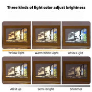 Beautiful LED Light Painting Wall Artwork Dimming Table Lamp Home Decor Night Lamp