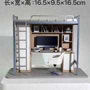 university dormitory bed model